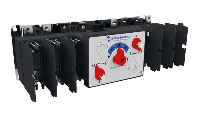 TECHNOELECTRIC SRL TEH110433 COMMUTATORE ORIZZONTALE CON MANIGLIA BLO