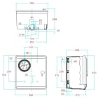 CONCHIGLIA - CON070755186 Serie CPTI - Cassetta per GDM trifase, con oblò, serratura con chiave cfr Enel Napoli