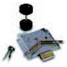 CONCHIGLIA - CON095715009 Acc. Serie PV - Serratura porte per cabine MT, per chiave a spillo cfr 640 (senza chiavi)