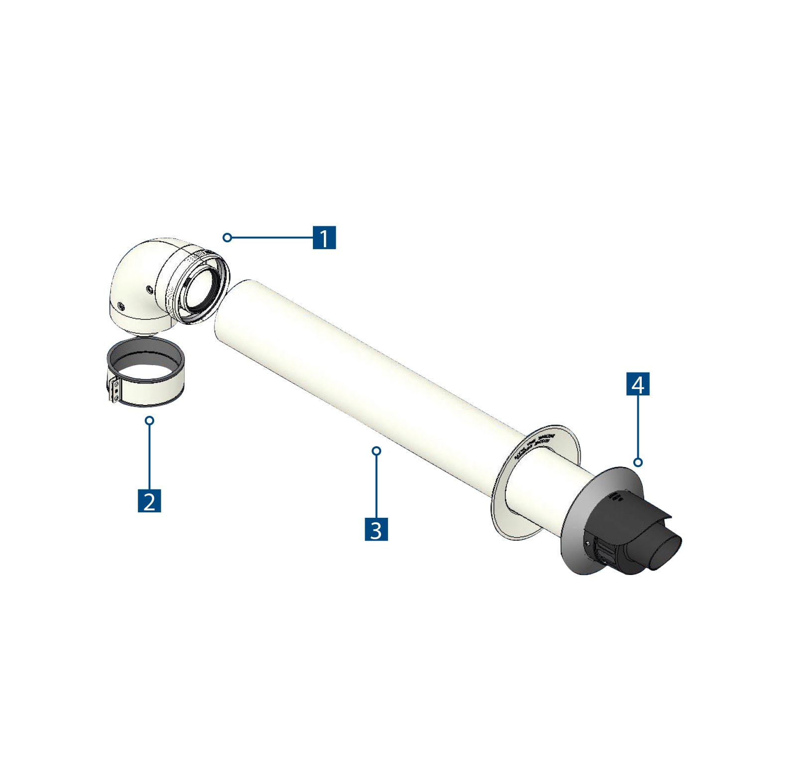TECNOGAS SRL - TGSCONDEB51112 KIT COASSIALE PER CONDENSAZIONE ASP/SC M