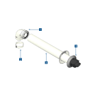 TECNOGAS SRL - TGSCONDEG51102 KIT COASSIALE PER CONDENSAZIONE ASP/SC M