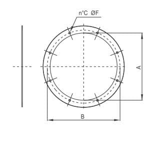 ELICENT (MAICO) ELI5BO1545 CCFC 45 FLANGIA C/COLLARE RAL7001