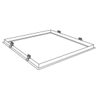 ELCOM SRL - EOW18027 CORNICE INCASSO EDGE/BACKLIGHT 595X595MM