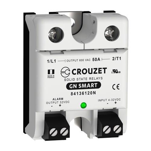 CROUZET - CRO84136120N SSR,GNS,1-PHASE,PANEL MOUNT,50A,IN 4-32V