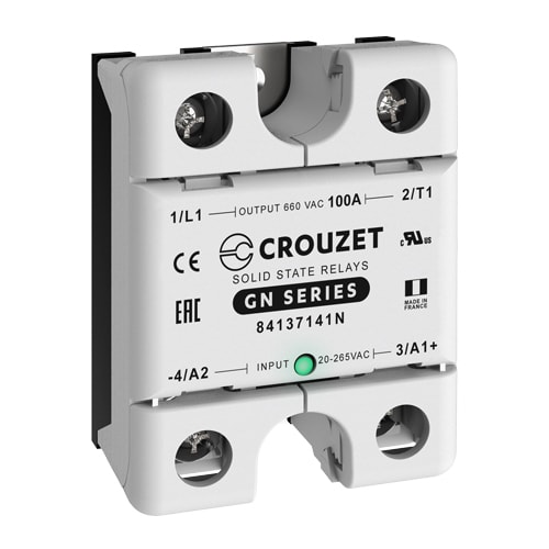 CROUZET - CRO84137141N SSR, GN, SINGLE PHASE, PANEL MOUNT, 100A