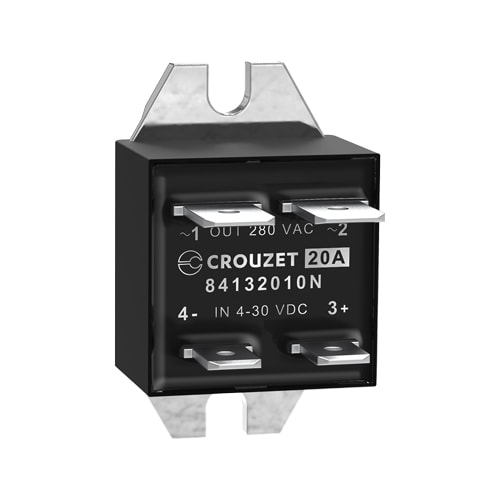 CROUZET CRO84132010N SSR, GNM, 1-PHASE, PANEL MOUNT, 20A, IN