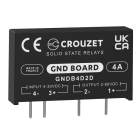 CROUZET - CROGNDB4D2D SSR, GND BOARD, PCB MOUNTING, 4A OUT 2-6
