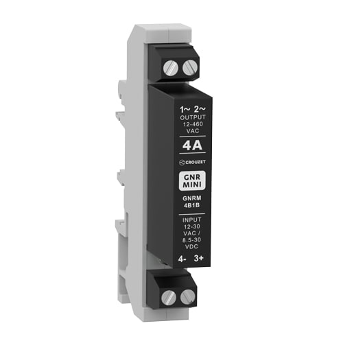 CROUZET CROGNRM4B1B SSR, GNR MINI, DIN RAIL, 4A OUT 12-460 V