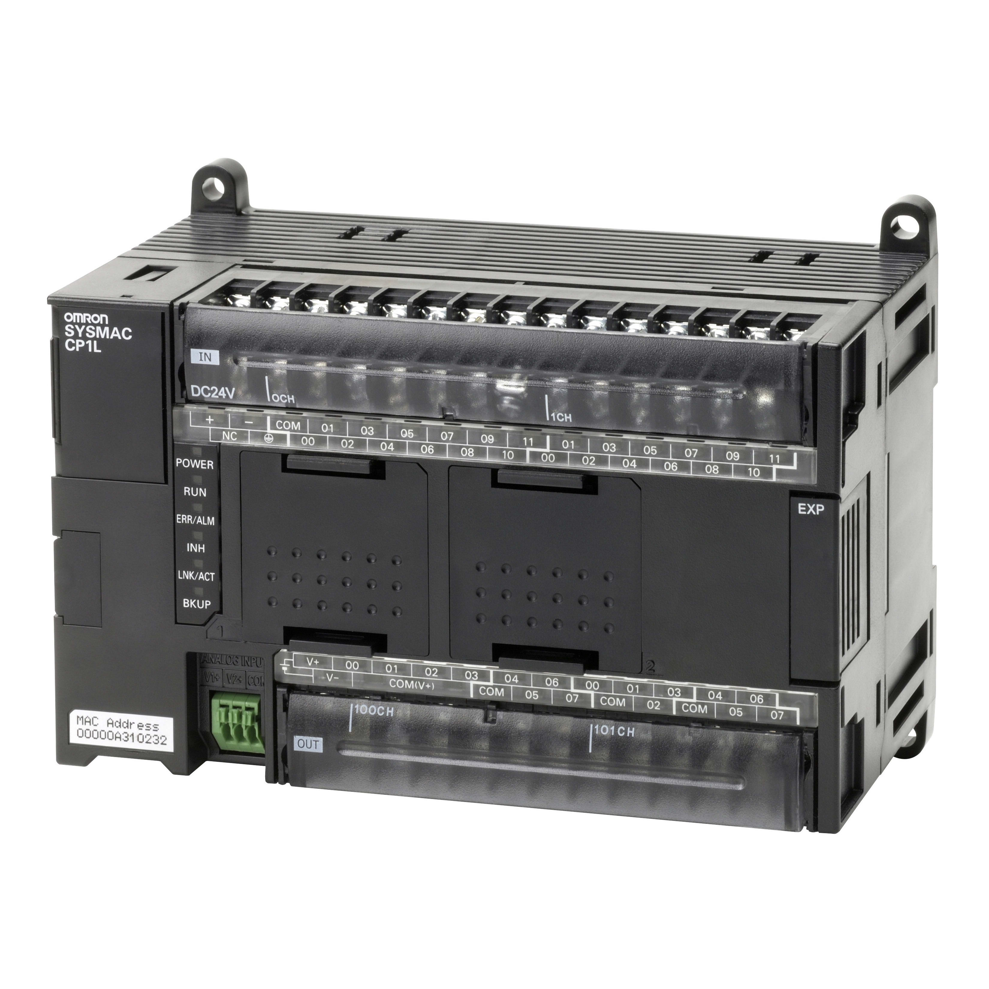 OMRON - OMRCP1LEM40DT1D PLC CP1L, 24DI, 16DO, PNP, 24VCC, 2AI, E