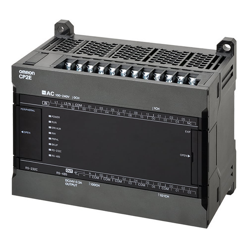 OMRON - OMRCP2ES30DT1D PLC CP2E, 18DI, 12DO PNP 24VCC, 2 SERIA