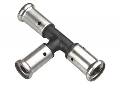 HENCO - CAPPELLOTTO - CPL11PK262616 TEE RIDOTTO CENTRALE E LAT.PVDF 26X26X16