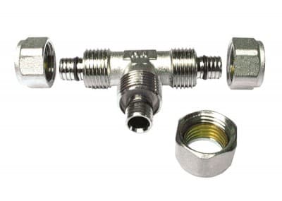 HENCO - CAPPELLOTTO CPL8161616A TEE IN OTTONE AD AVVITAMENTO 16X16X16