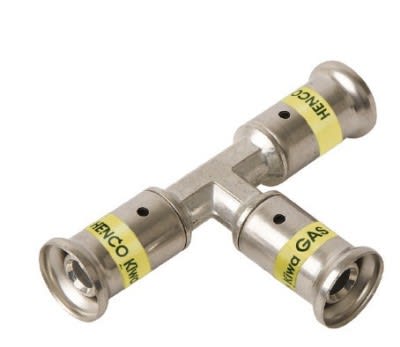 HENCO - CAPPELLOTTO - CPL9PG161616 TEE IN OTTONE PER GAS 16X16X16