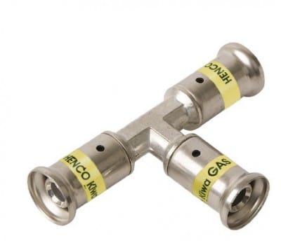 HENCO - CAPPELLOTTO CPL9PG161616 TEE IN OTTONE PER GAS 16X16X16
