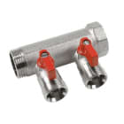 HENCO - CAPPELLOTTO - CPLVB060504ROOD COLLETTORE C/VALV.SF. 1 X4XEK MAN.ROSSA