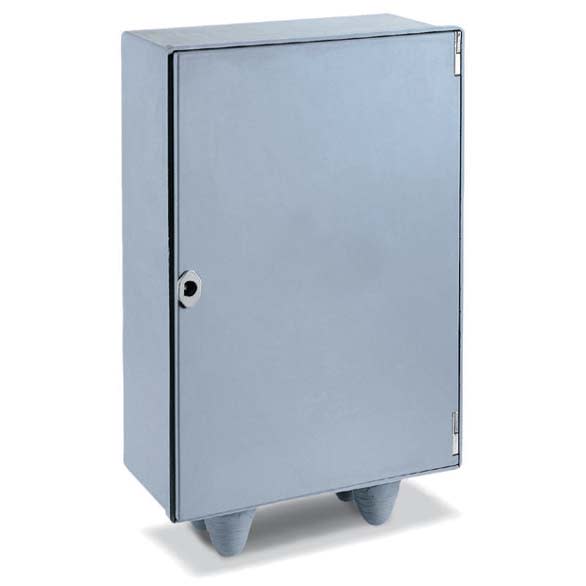 CONCHIGLIA - CON075200006 Serie CP - Cassetta stradale da incasso in vetroresina vuota, dimensioni 435 x 435 x 124 mm (BxAxP)