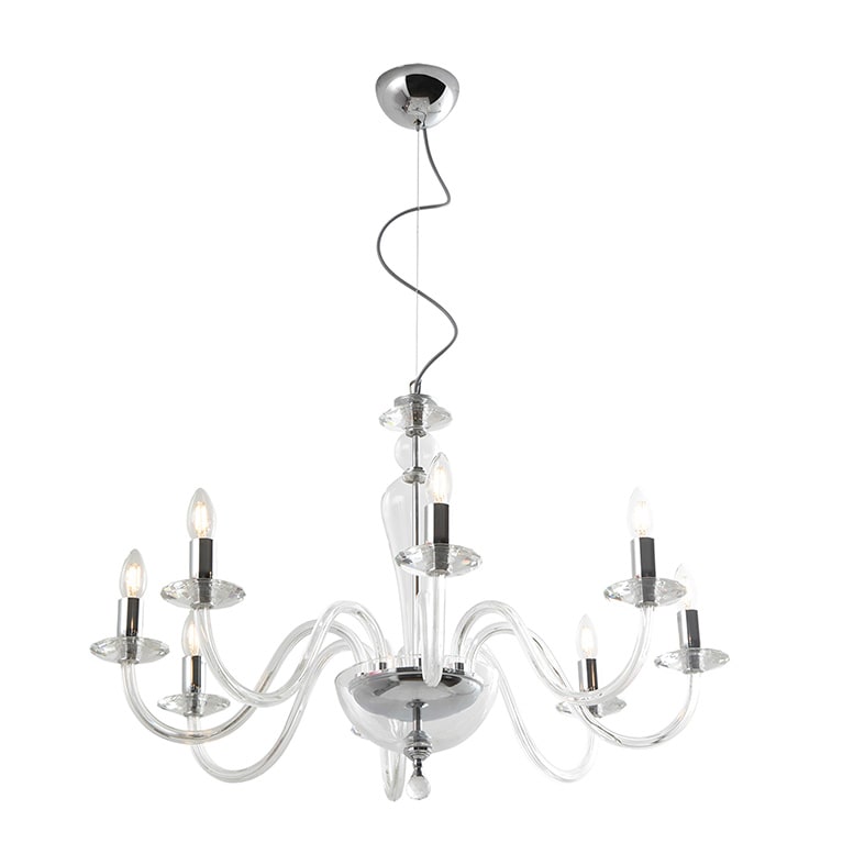 ROSSINI RSSCRI001CRI SOSPENSIONE IN VETRO CRISTALLO E14 IP20