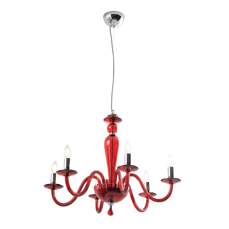 ROSSINI RSSCRI002RU SOSPENSIONE IN VETRO RUBINO E14 IP20 70C