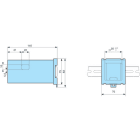 CROUZET CRO26546841 DIN RAIL ADAPTOR, CTR48 ELECTRONIC COUNT