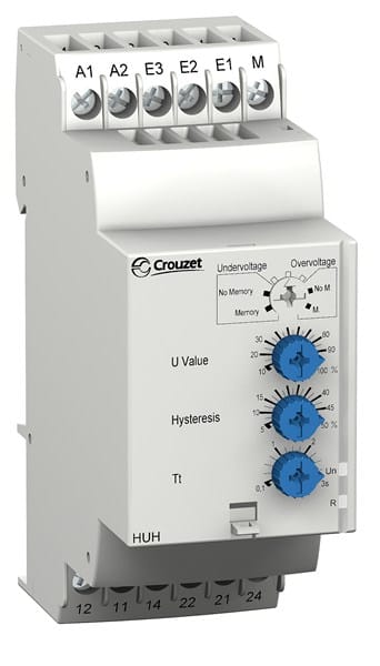 CROUZET CRO84872120 VOLTAGE MONITORING RELAY HUL, 24-240 VAC