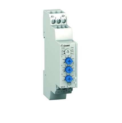 CROUZET CRO84872140 VOLTAGE MONITORING RELAY MUS12, 12 VDC,