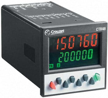 CROUZET CRO87621212 MULTIFUNCTION COUNTER CTR48, MLCD, PNP/N