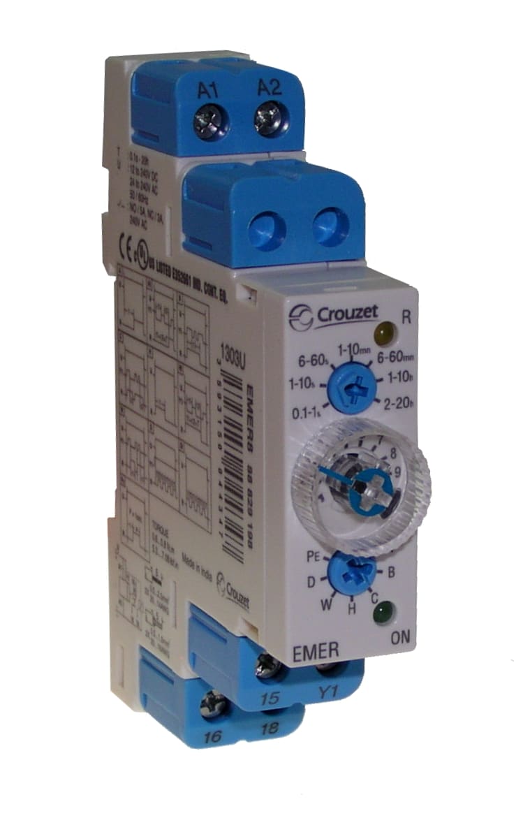 CROUZET CRO88829198 ESSENTIAL TIMER EMER8 12-240 VDC / 24-24