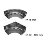 LUCIANO RUSSO SRL - LRSCRP20I9 CURVA PIANA 90 + COP 200X75MM INOX