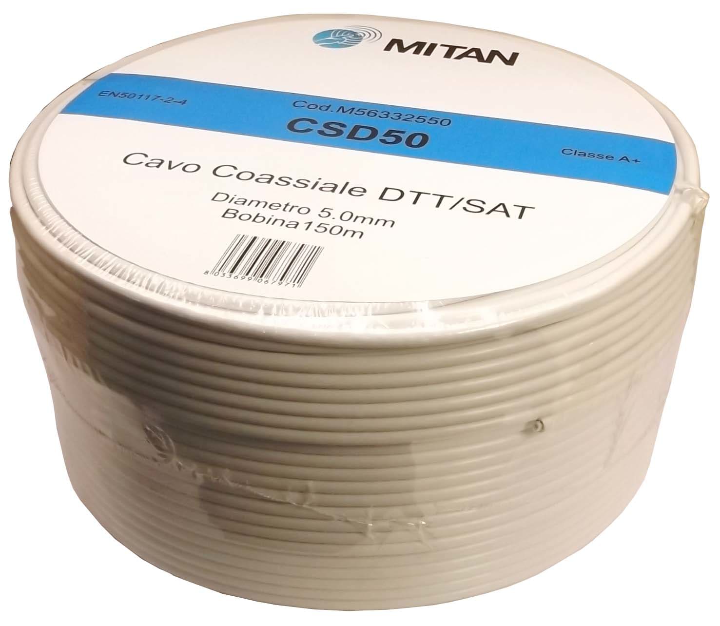 MITAN - MITM56332550 CSD50 CAVO COAX. 5,0MM CL. A+ 200M