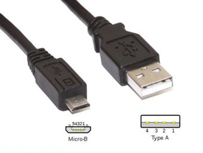 SENECA SCXCU-A-MICROB CAVO PLUG USB A MICRO USB-B 5 P 1 MT