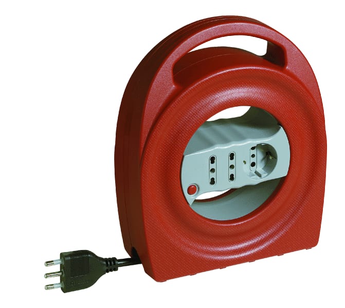 BTICINO - BTIS2727 KIT - AVVOLGICAVO 3X1,5 8M 2+1 PRESE PRO