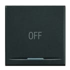 BTICINO - BTIHS4915/2AA AXOLUTE - COPRITASTO OFF 2 MOD SCURO