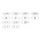 BTICINO BTIN4916KIT LL - KIT SIMBOLOGIA AX BIANCO