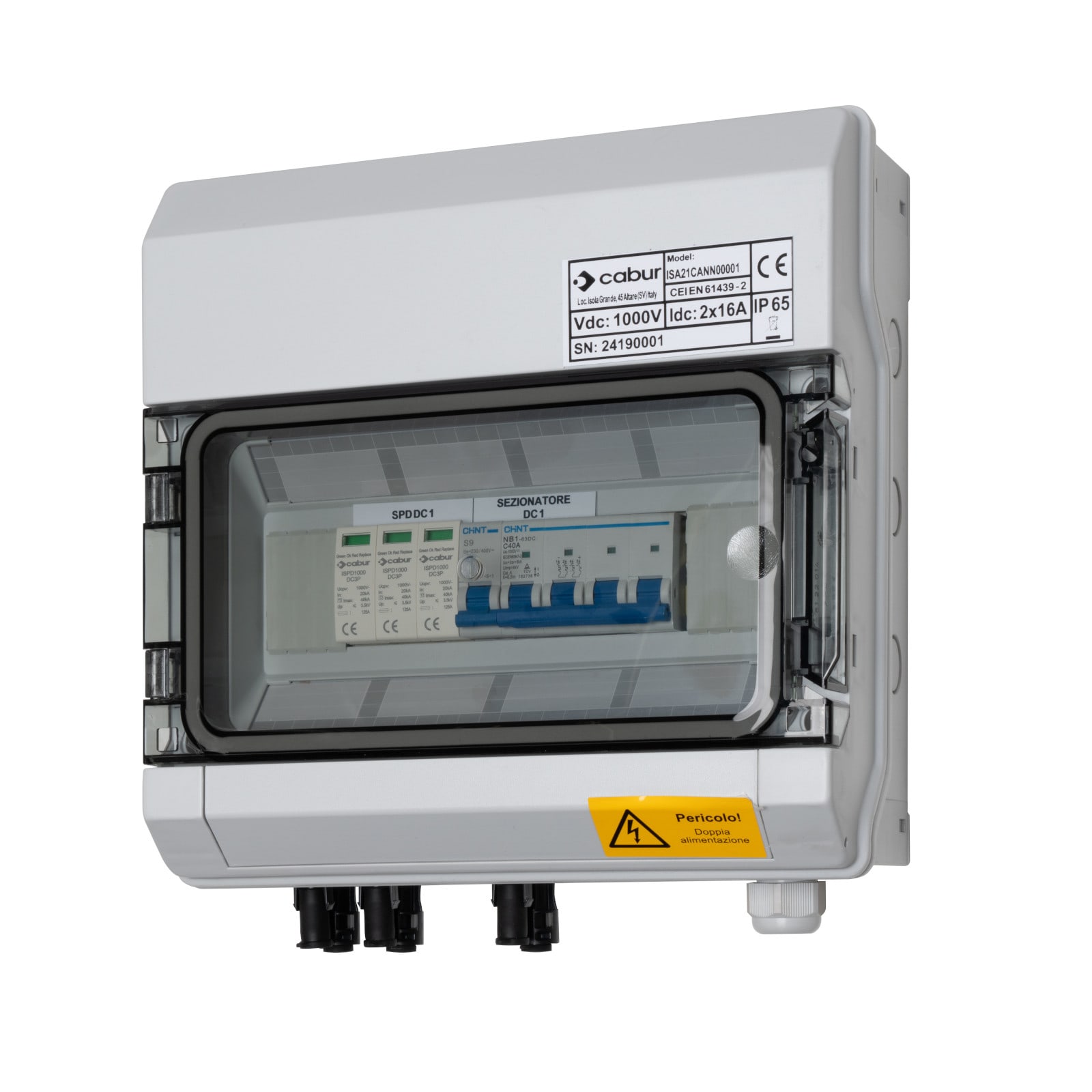 CABUR SRL CBRISA21CANN00001 ISA21CANN00001 QDC 2 IN 1 OUT 1000V MGT