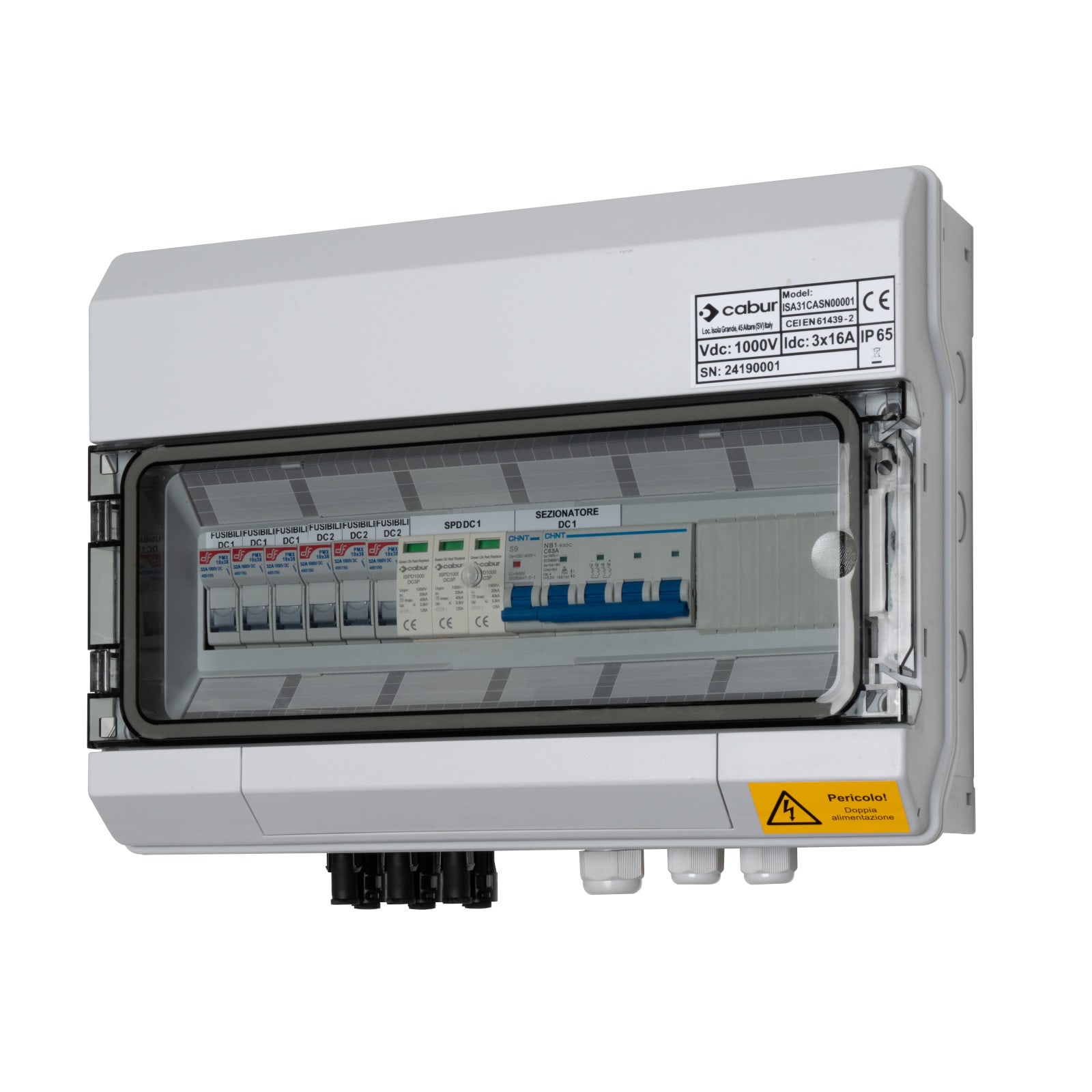 CABUR SRL CBRISA31CASN00001 ISA31CASN00001 QDC 3 IN 1 OUT 1000V MGT