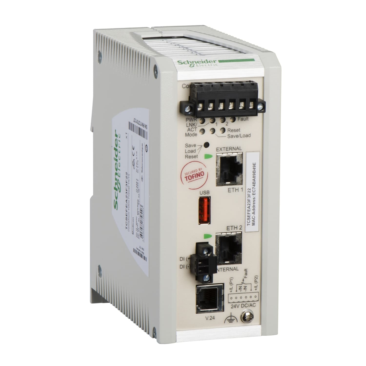 SCHNEIDER ELECTRIC - SNRTCSEFEC23F3F21 ConneXium Indust. Firewall TX/TX