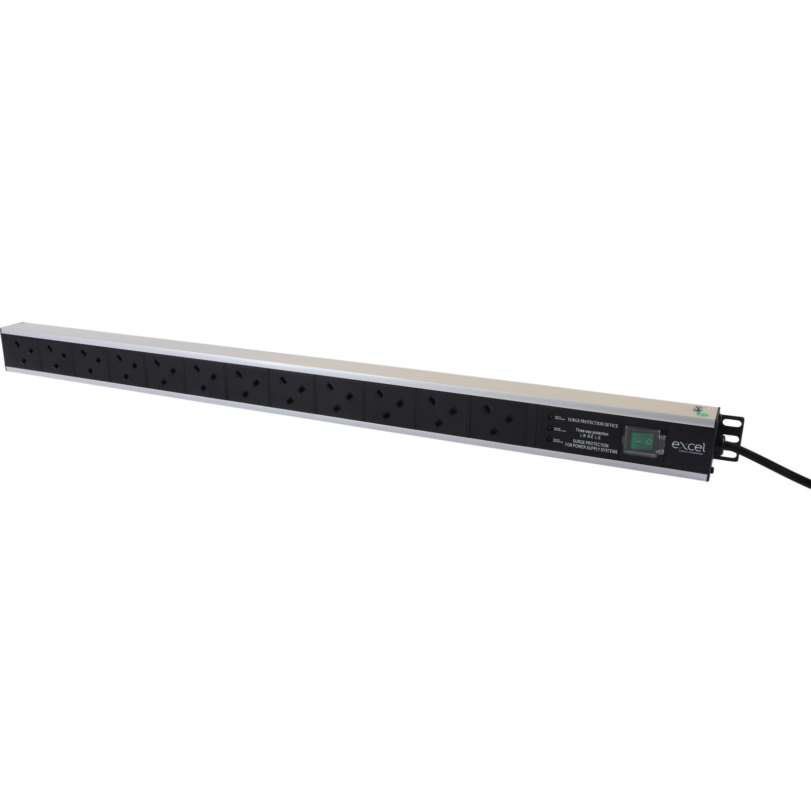 MAYFLEX UK LIMITED EXLD13-12F-EXL Excel Vertical PDU 12xUK Passive 13A UK
