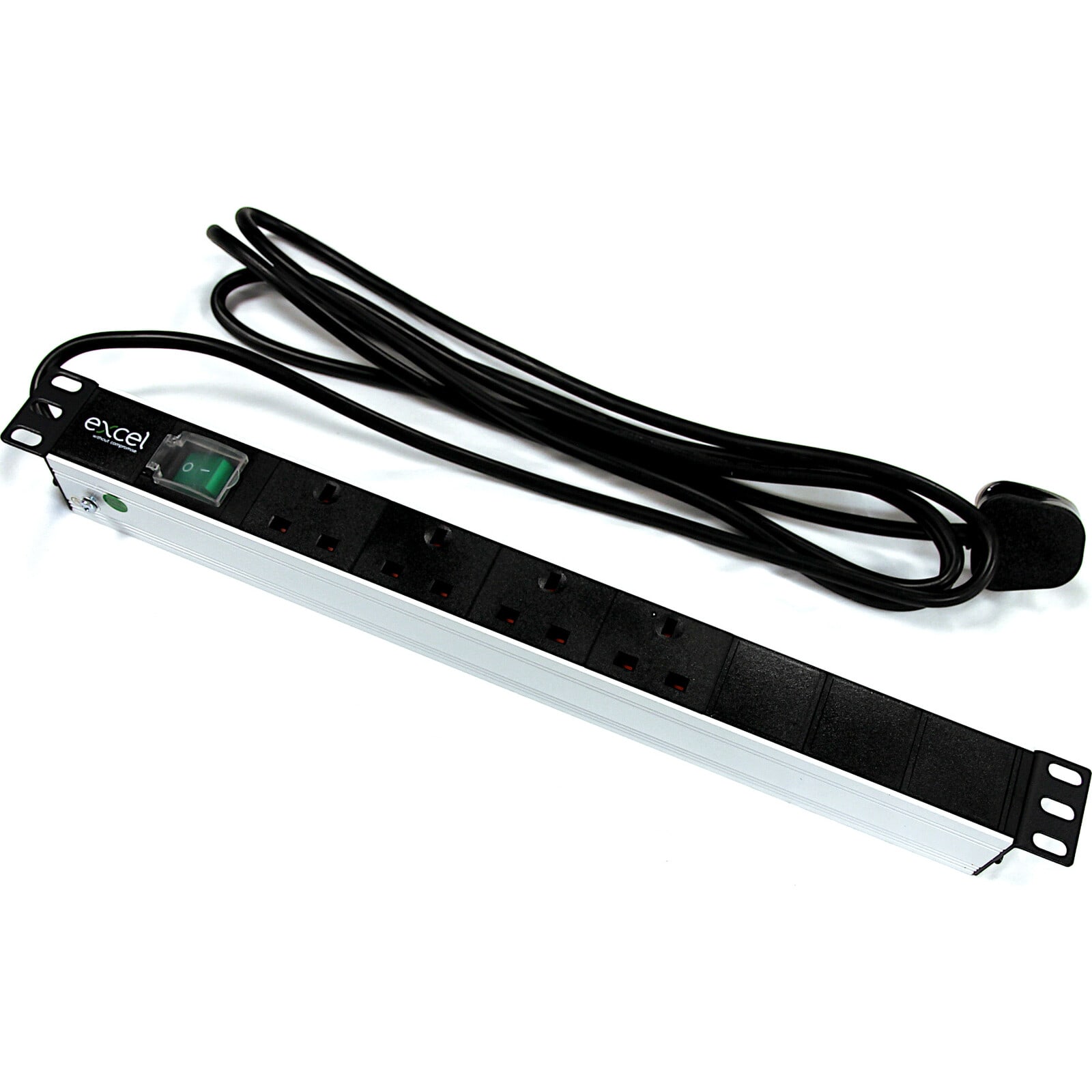 MAYFLEX UK LIMITED EXLD13-4H-EXL Excel Horizontal PDU 4xUK Passive 13A UK