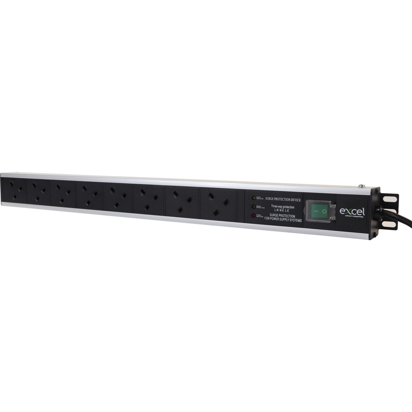 MAYFLEX UK LIMITED EXLD13-8F-EXL Excel Vertical PDU 8xUK Passive 13A UK F