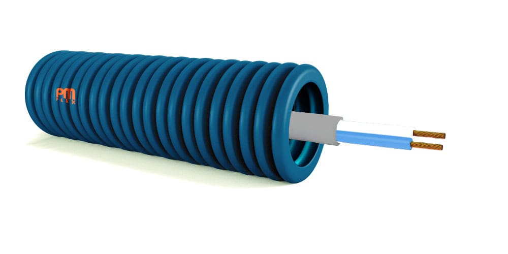 PM FLEX SRL - PMPD2LX ICTA20 BLU + BUS TICINO SCS 1CP 1X2X0,8