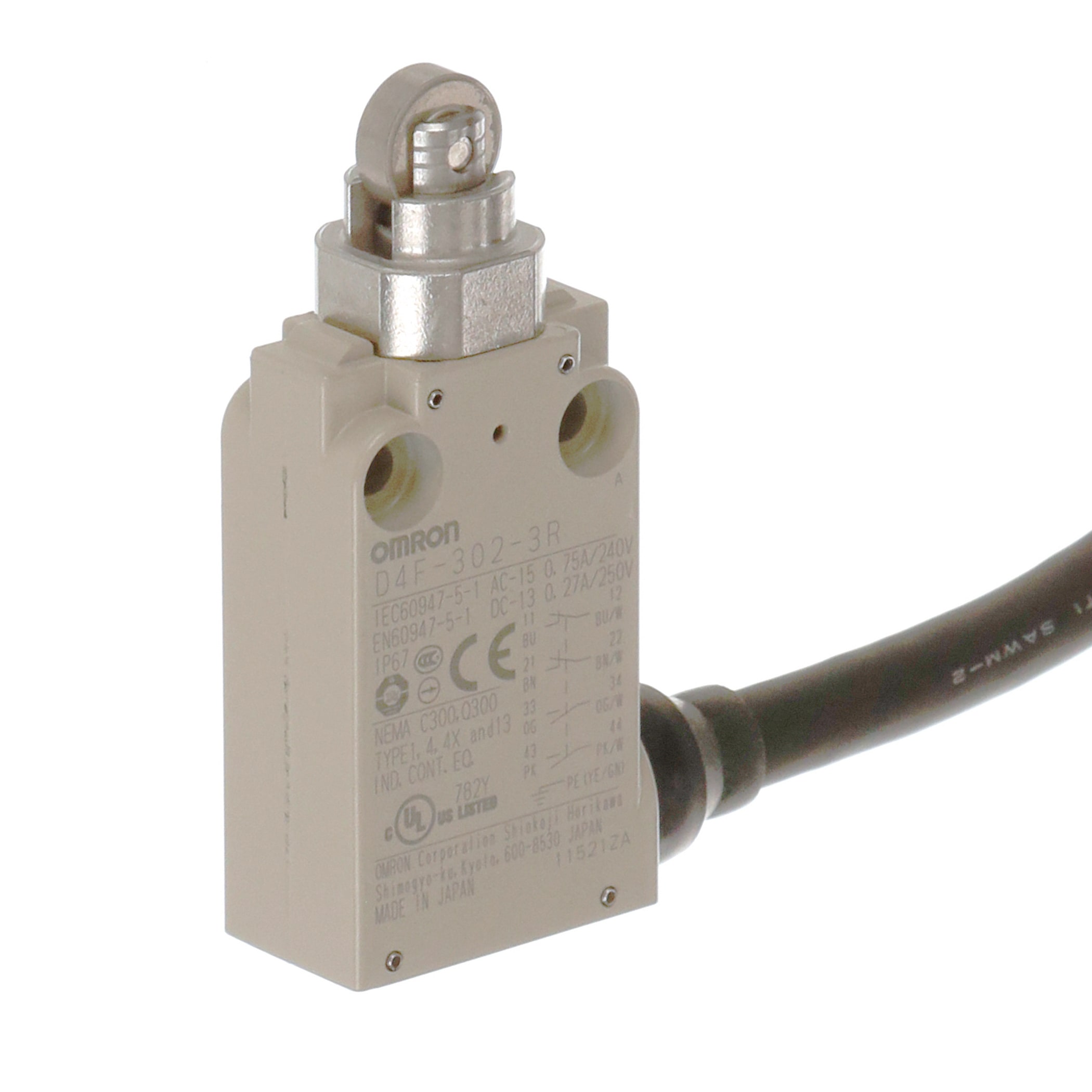 OMRON OMRD4F3023R FC,MECC,2NC+2NO,LENTO,PULSEROT,CAVO3M,OR