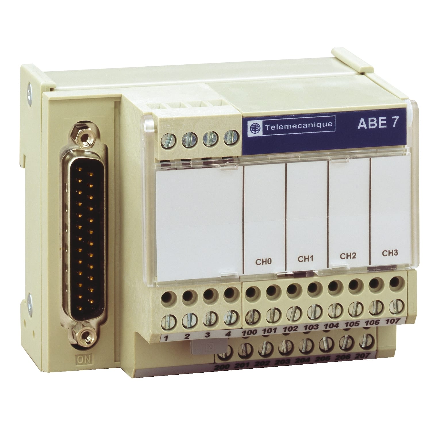 SCHNEIDER ELECTRIC - SNRABE7CPA412 Sottobase connessione ABE7 - Per la distribuzione di 4 termocoppie
