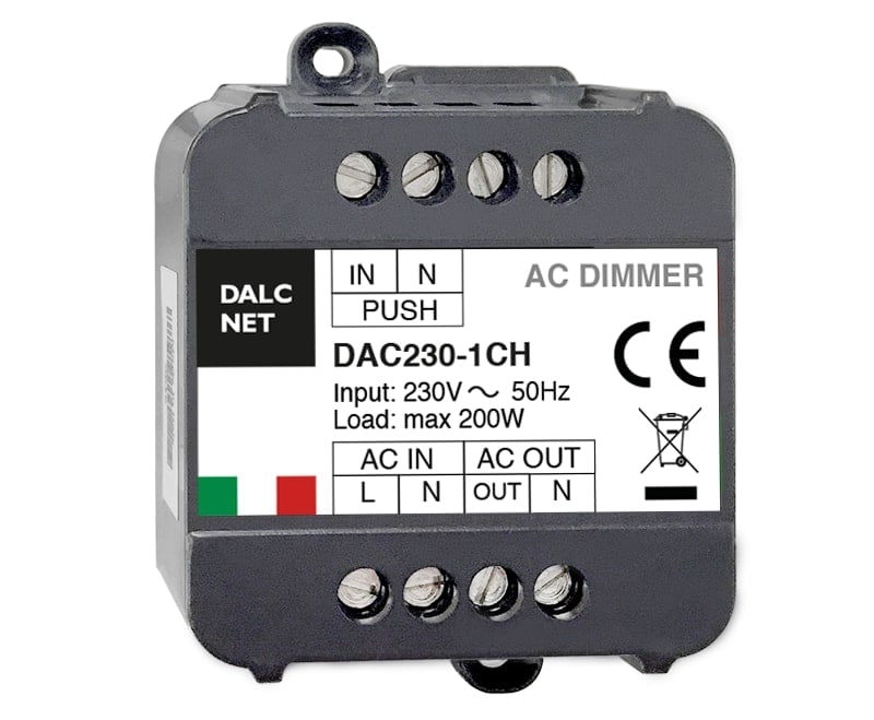 DIGIMAX SRL DIXDAC230-1CH DIMMER PUSH 1CH IN OUT 230VAC