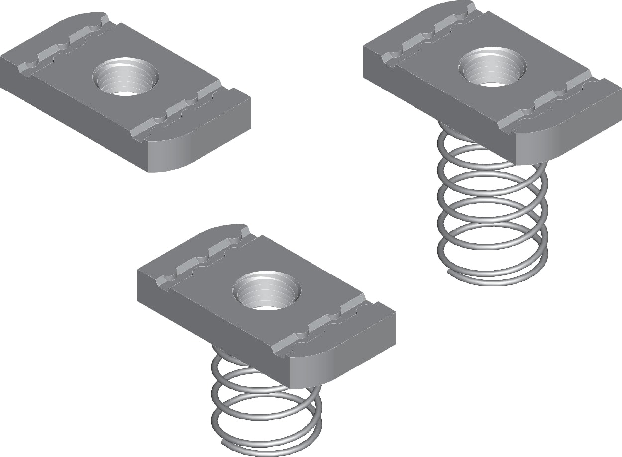 TEKNOMEGA SRL TKGDAP2000 DADO M6 ZINC.CALDO SENZA MOLLA X STRUT