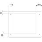 SCHNEIDER ELECTRIC - SNRNSYSMEC85 PLACCA PASSACAVI 800X500 SM