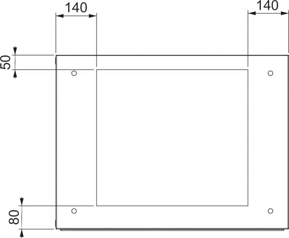 SCHNEIDER ELECTRIC SNRNSYSMEC85 PLACCA PASSACAVI 800X500 SM