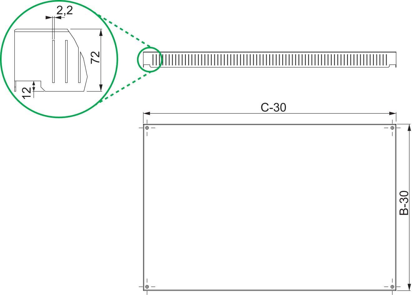 SCHNEIDER ELECTRIC - SNRNSYSVR808 Tetto ventilato 800x800