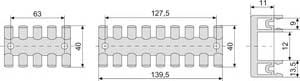 SCHNEIDER ELECTRIC SNRNSYSCCDINLG75 SUPPORTO ISOLANTE CAVI 75MM