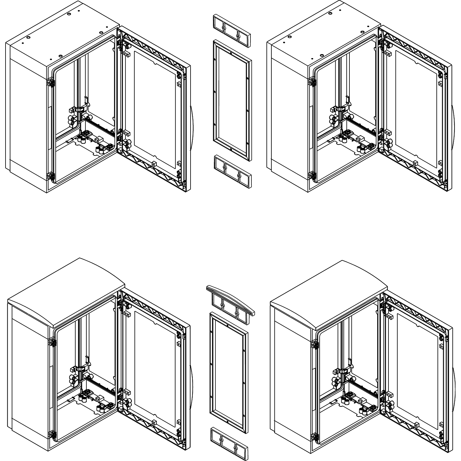SCHNEIDER ELECTRIC - SNRNSYSUPLA3TG Kit affiancamento PanelSeT con tetto P320 RAL 7035