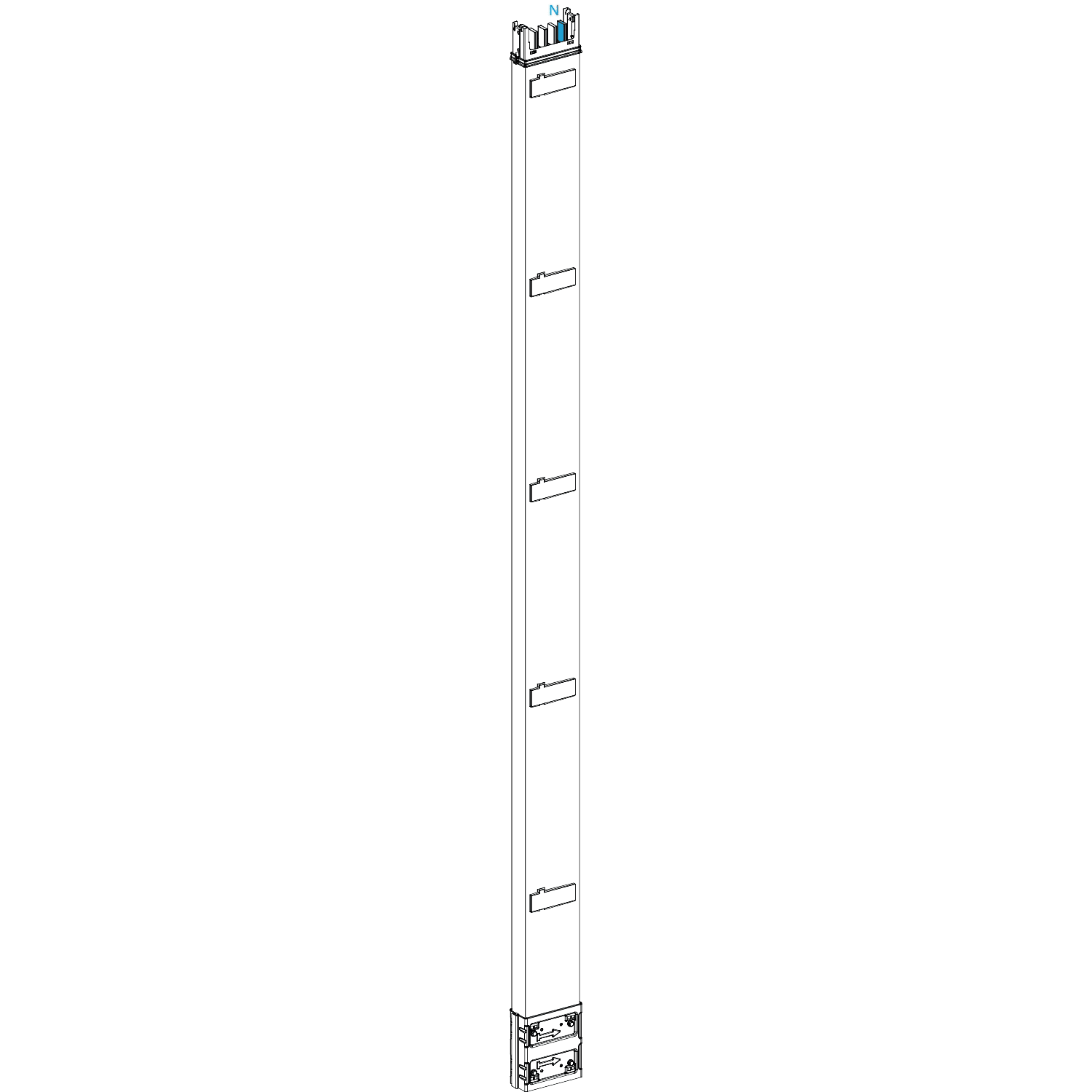 SCHNEIDER ELECTRIC - SNRKSA400EV4254 KSA gerades Element, 400A, 2,5m, 4Abgang